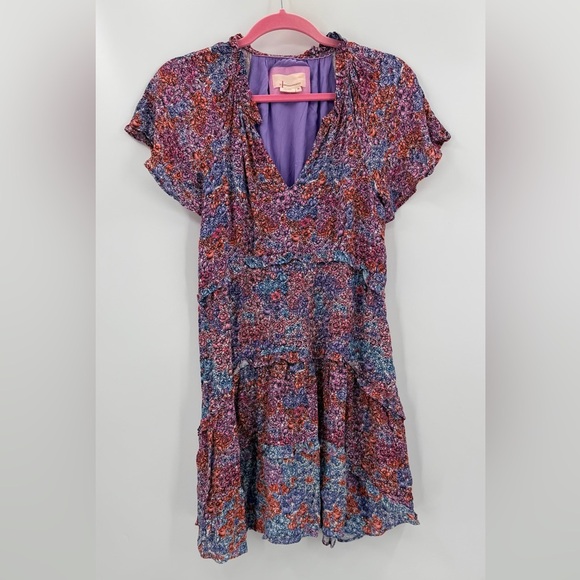 Anthropologie Robin Floral Tierred Dress XS - Picture 2 of 5